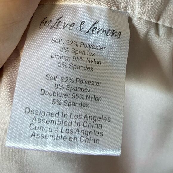 For Love and Lemons Palais Pink Crop Top Floral Blouse Size XS - Picture 12 of 13